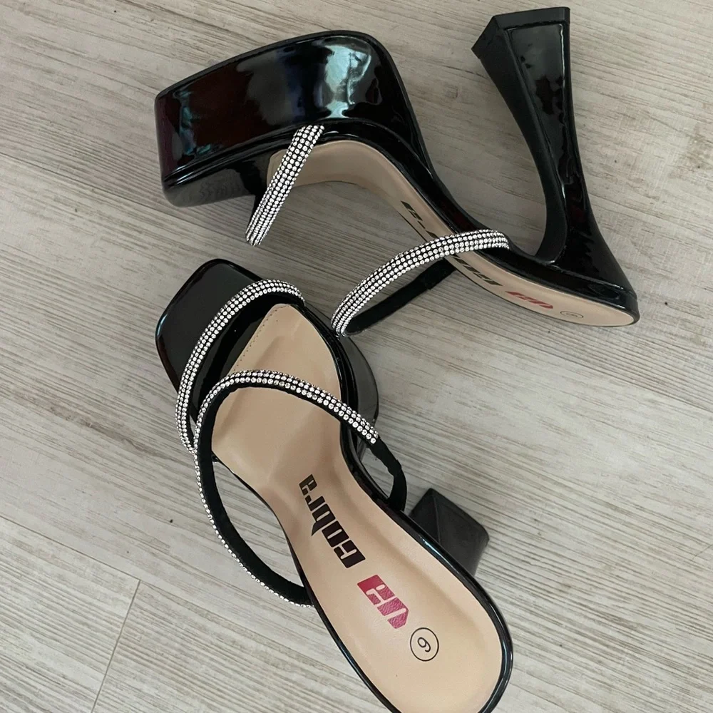 WILD DIVA ❤️‍🔥 PLATFORM DIAMOND HEELS